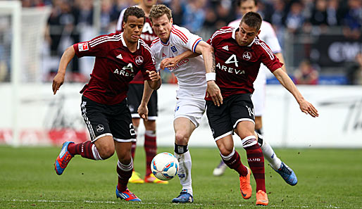 Am 32. Spieltag der Vorsaison trennten sich Club und HSV in Nürnberg mit 1:1