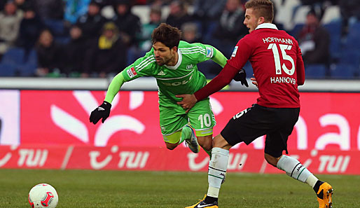 Diego hatte im Spiel gegen Hannover 96 einen schweren Stand