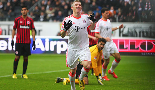 Bastian Schweinsteiger schoss Bayern per Hacke zur Führung