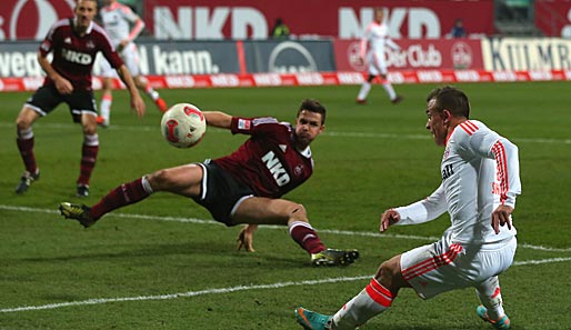 In Nürnberg leistet sich Bayern bisher den einzigen Punktverlust auswärts