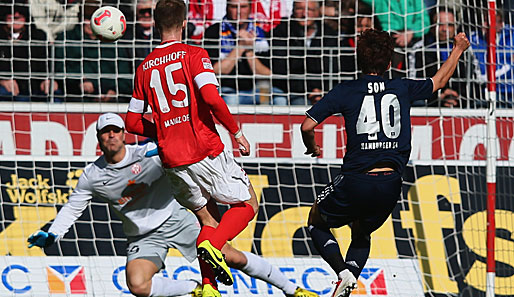 Heung-Min Son traf gegen Mainz zwei Mal und sicherte dem HSV somit den wichtigen Auswärtssieg