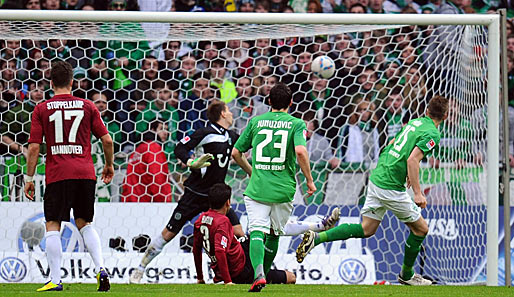 Das letzte Spiel zwischen Bremen und Hannover gewann Werder deutlich mit 3:0