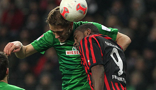 Mit einem Sieg gegen Frankfurt würde sich Bremen aller Abstiegssorgen entledigen