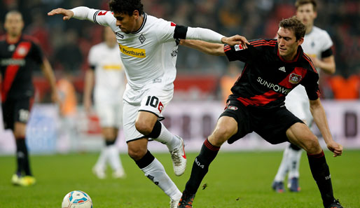 Vergangenen Saison gewann Bayer keines der beiden Spiele gegen Gladbach (2:2 und 1:2)