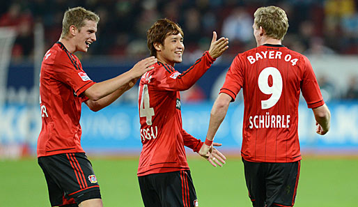 Andre Schürrle (r.) erzielte gegen den FC Augsburg seinen ersten Saisontreffer