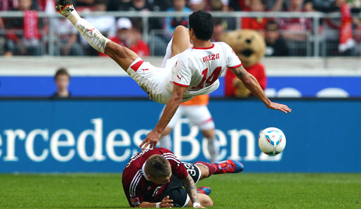 In der vergangenen Saison trennten sich Nürnberg und Stuttgart 2:2
