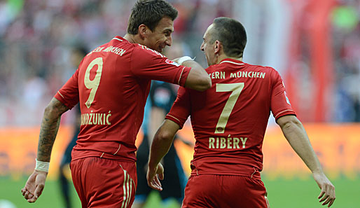 Franck Ribery besorgte gegen Hoffenheim beide Tore