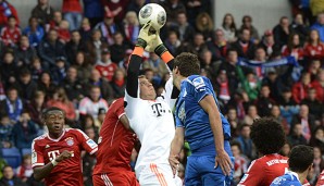 Manuel Neuer ließ den Ball vor dem Hoffenheimer Führungstor durch die Finger rutschen