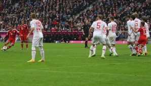 Franck Ribery erzielte mit einem sehenswerten Freistoß das 2:0 für den FC Bayern