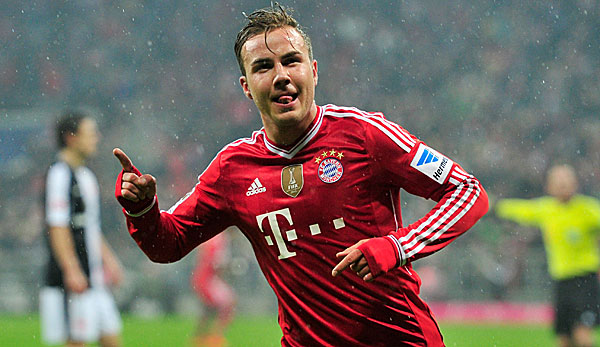Mario Götze erzielte gegen Frankfurt sein sechstes Saisontor für den FC Bayern