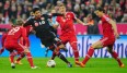Bastian Schweinsteiger (2.v.r.) schlug die Flanke zum 1:0 durch Mandzukic und erzielte das 2:0 selbst