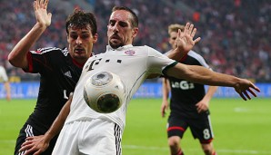 Franck Ribery entwischte der Leverkusener Verteidigung immer wieder