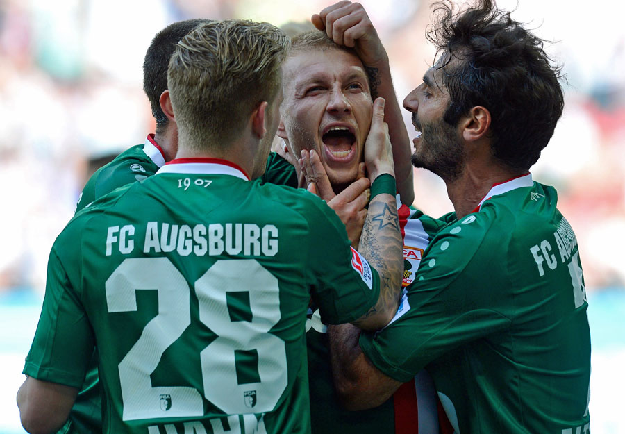 Der größte Erfolg: Vergangene Saison holte Augsburg sensationell Platz acht und verpasste die EL-Playoffs nur um einen Punkt