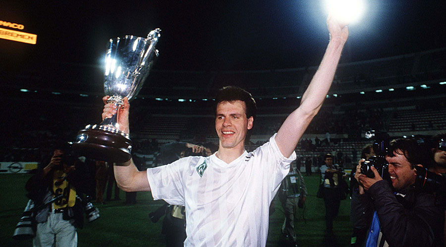 Der größte Erfolg: 1992 triumphierte Bremen im Europapokal der Pokalsieger