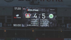 Der blanke Wahnsinn in Leverkusen passt nicht einmal auf die Anzeigetafel