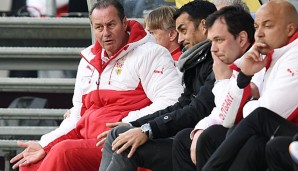 Huub Stevens und Robin Dutt zusammen auf der Bank des VfB Stuttgart - wie lange noch?