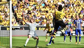 Der vielzitierte "Dosenöffner" für den BVB: Das Tor zum 1:0 durch Mats Hummels