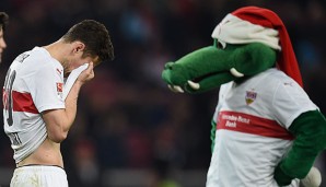 Die Weihnachtsstimmung von VfB-Maskottchen Fritzle dürfte sehr getrübt sein