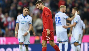 Thomas Müller haderte nach dem Remis gegen Hoffenheim mit seiner Chance