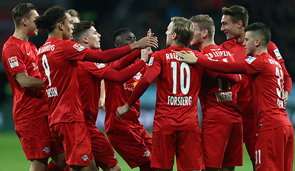 RB Leipzig bejubelt den sechsten Bundesligasieg in Folge