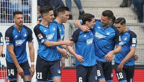 Sebastian Rudy brachte die TSG Hoffenheim mit seinem Treffer zum 1:0 auf die Siegerstraße