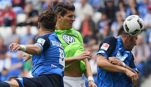 Wolfsburgs neuer Angreifer Mario Gomez agierte glücklos vor dem Tor