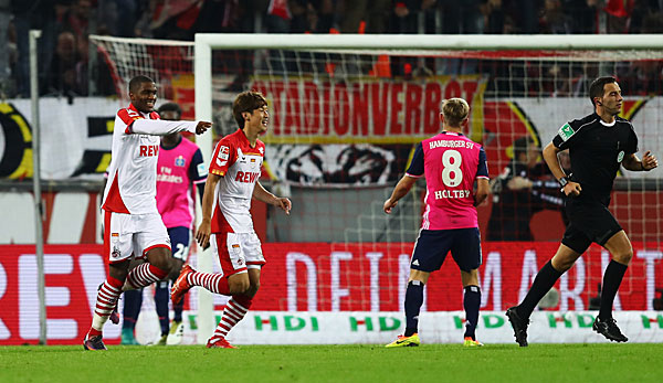 Anthony Modeste erzielte in der Liga das Siegtor für den 1. FC Köln gegen den Hamburger SV