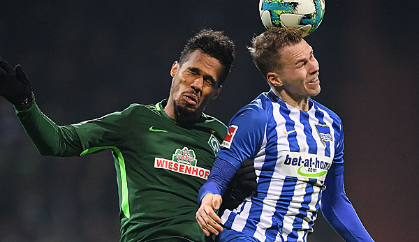 In einem kampfbetonten Spiel trennten sich Werder Bremen und Hertha BSC 0:0.