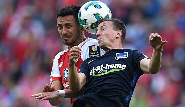 Im Hinspiel gab es zwischen Hertha und Mainz viel Kampf.