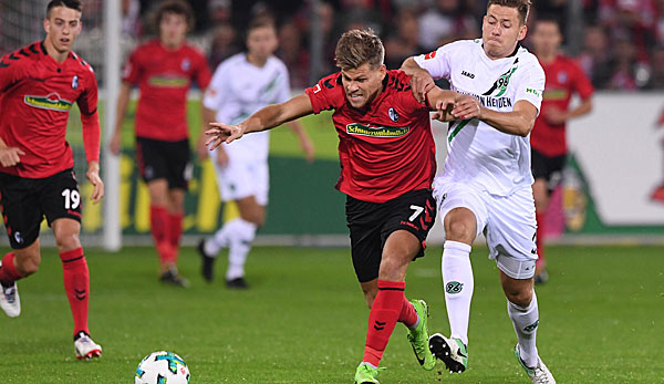 Der Sport-Club aus Freiburg sicherte sich Dank eines späten Treffers von Nils Petersen gegen Hannover 96 noch einen Punkt