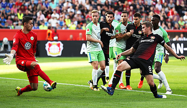 Lars Bender traf zur 1:0-Führung für Bayer Leverkusen