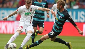 Augsburg traf am 33. Spieltag auf Hertha.