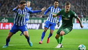 Werder Bremen ist seit neun Spielen gegen die Hertha ungeschlagen.