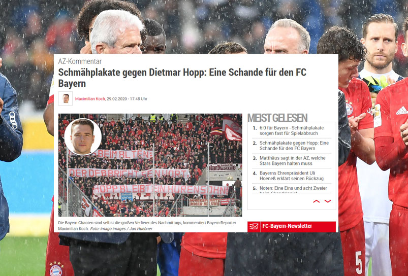Die AZ, ebenfalls aus München, spricht von einer "Schande für den FC Bayern".
