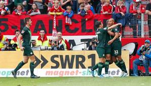Der VfL Wolfsburg jubelte in Mainz.