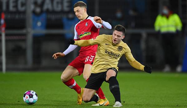 Für Luka Jovic und Eintracht Frankfurt reichte es in Freiburg nur zu einem Remis.