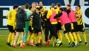 Erstmals seit der Meistersaison 2010/2011 gewinnt der BVB beide Derbys in einer Saison. Beim 4:0-Sieg glänzten Erling Haaland und Jadon Sancho, Benjamin Stambouli erlebte einen tragischen Abend. Die Noten und Einzelkritiken.