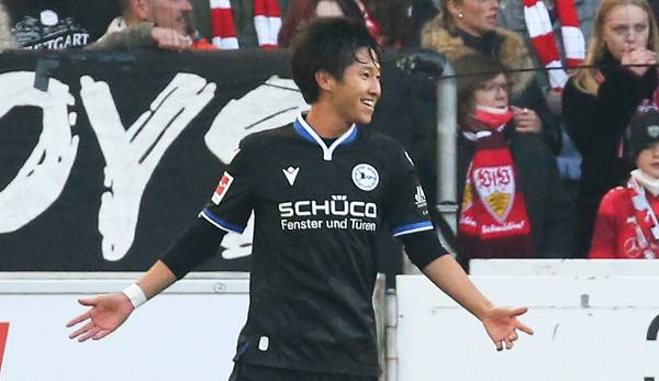 Okugawa erzielte in Stuttgart das Tor des Tages.
