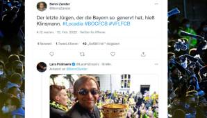 Man beachte den ersten Tweet - und gerne auch die Antwort. Jürgen Locadia schoss Bochum 2:1 vom Punkt in Führung.