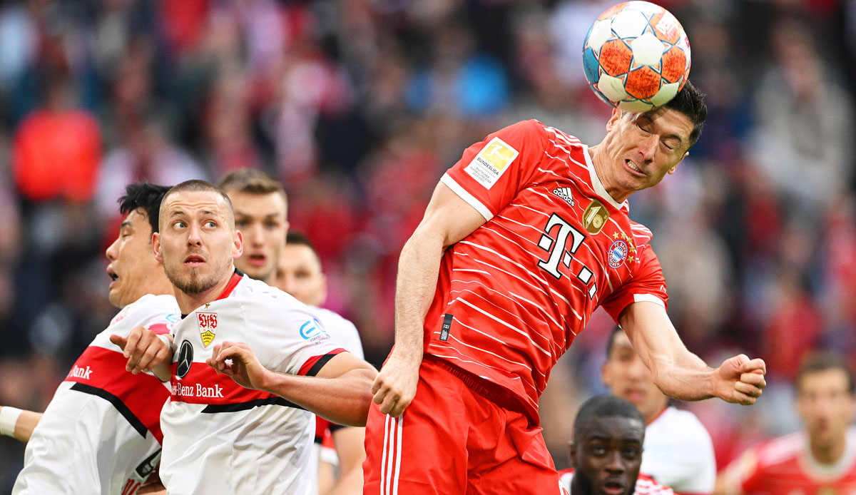 Der FC Bayern München ist vor der Übergabe der Meisterschale am 33. Spieltag der Bundesliga nur zu einem 2:2-Unentschieden gegen den VfB Stuttgart gekommen. Ein Verteidiger schrammte knapp an der 6 vorbei. Die Noten und Einzelkritiken.