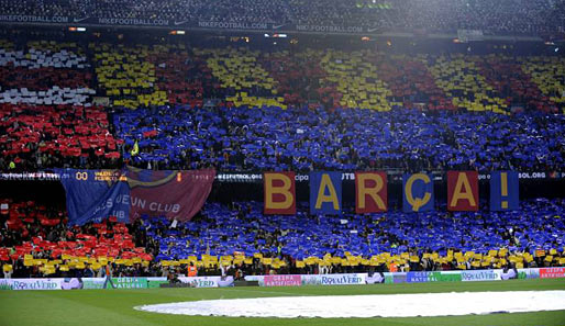 Das Camp Nou in Barcelona: Vor rund 90.000 Zuschauern wird der FC Bayern hier am 7. April auflaufen