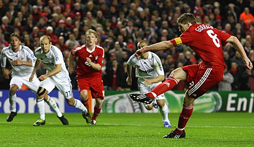 Die "Abrissbirne" Steven Gerrard erzielt gegen Real seinen siebten Treffer im laufenden Wettbewerb