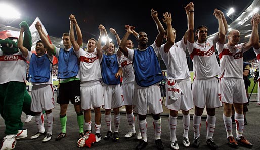 Der VfB Stuttgart feiert nach einem lockeren 0:0 den dritten Champions-League-Einzug seit 2003