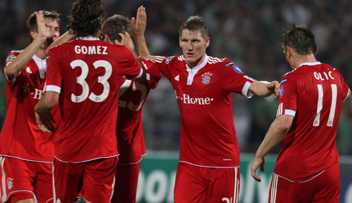 Möchten in der Champions League erneut jubeln: Die Spieler des FC Bayern
