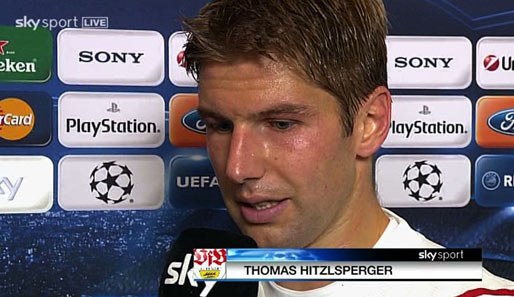 VfB-Kapitän Thomas Hitzlsperger war nach dem 1:1 gegen Glasgow nicht zufrieden
