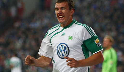 Edin Dzeko spielt seit 2007 für den VfL Wolfsburg