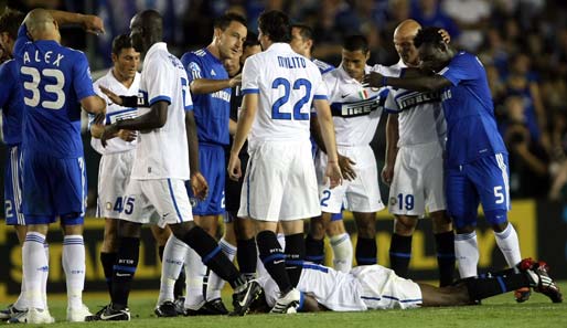 Inter und Chelsea trafen sich im Juli 2009 zu einem Testspiel in Kalifornien. Die Blues gewannen 2:0