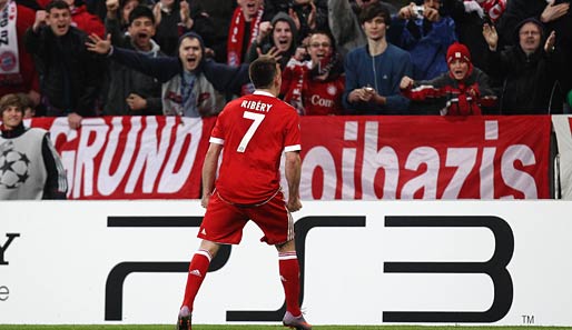 Franck Ribery erzielte in der 76. Minute den Ausgleich für die Bayern