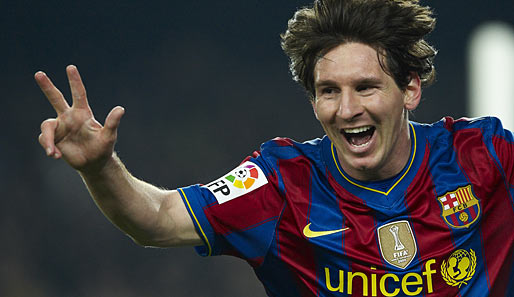 Lionel Messi erzielte am Wochenende seinen vierten Hattrick für Barcelona