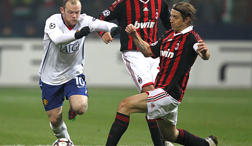 Wayne Ronney sorgte fast im Alleingang für ManUniteds Sieg beim AC Milan